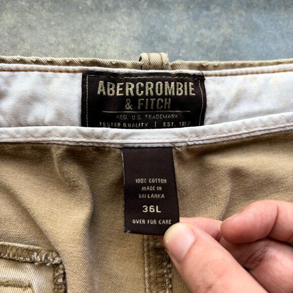 Rare Vintage Abercrombie Baggy Military Style Pants - Picture 5 of 7